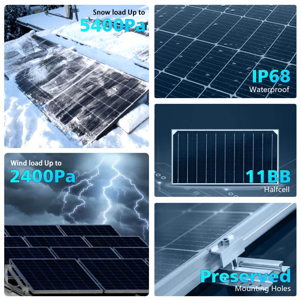 560 Watt Bifacial PERC Solar Panel - Green Vista Living