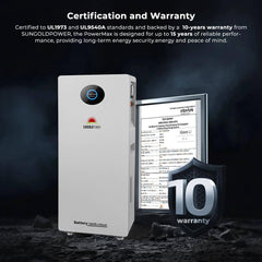 Sungold Power PowerMax 51.2V 314AH Outdoor Energy Storage Battery UL1973 & UL9540A CEC Listed - Green Vista Living
