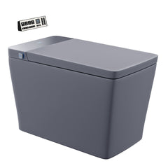 Swiss Madison Concorde One Piece Smart Toilet 1.28 GPF in Matte Gray with Heated Bidet, Air Drying, Night Light, Foot Sensor