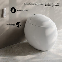 Swiss Madison Plaisir Smart One-Piece 1.28 GPF Single Flush Toilet in Glossy White
