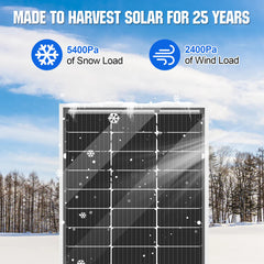 Eco-Worthy 100W Bifacial Solar Panel