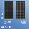Seraphim 580W Solar Panel 144 Cell TOPCon Bifacial SRP-580-BTA-BG Wholesale 36 panels per pallet
