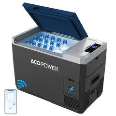 AcoPower LiONCooler Mini Solar Powered Car Fridge Freezer – 29 Quarts