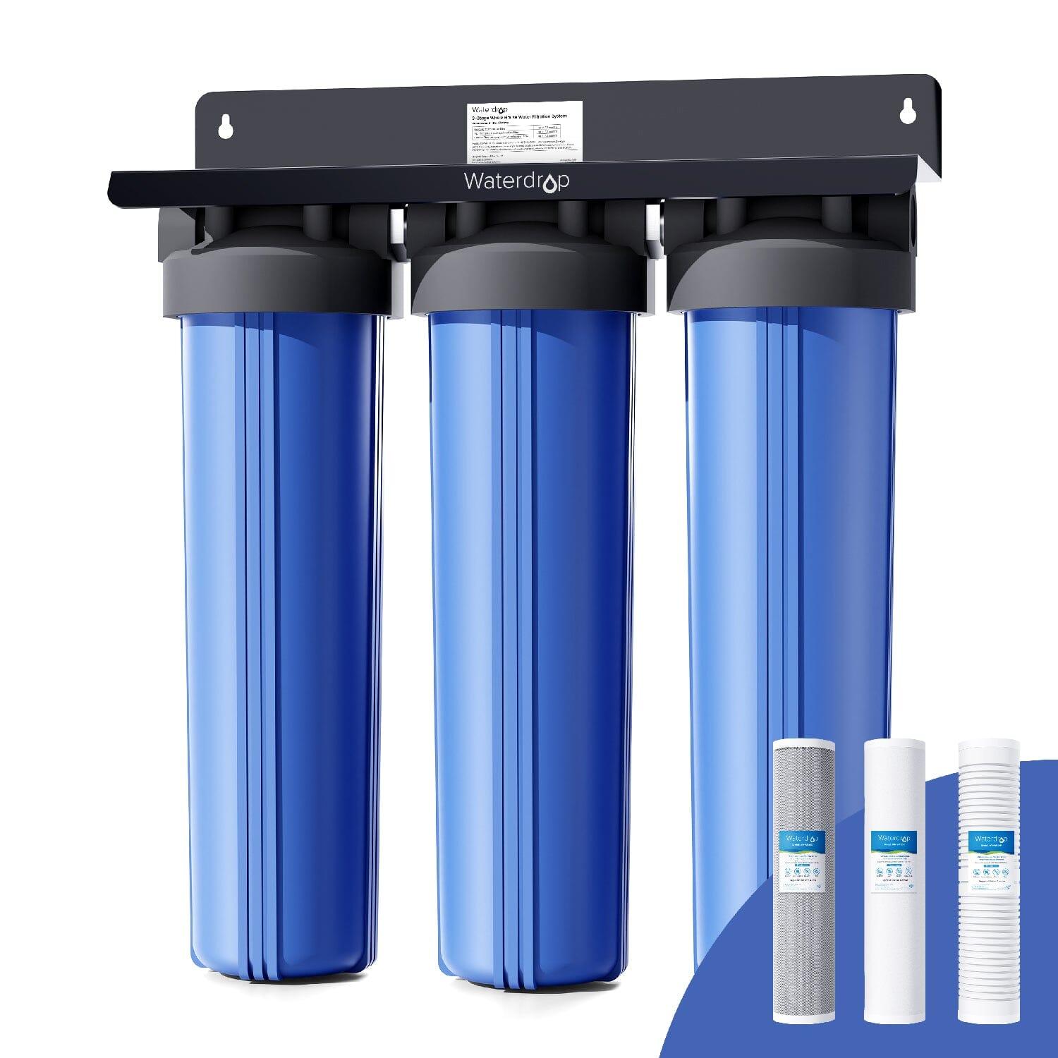 Waterdrop 3-Stage Whole House Water Filter System with Carbon Filter & Sediment Filter - Green Vista Living