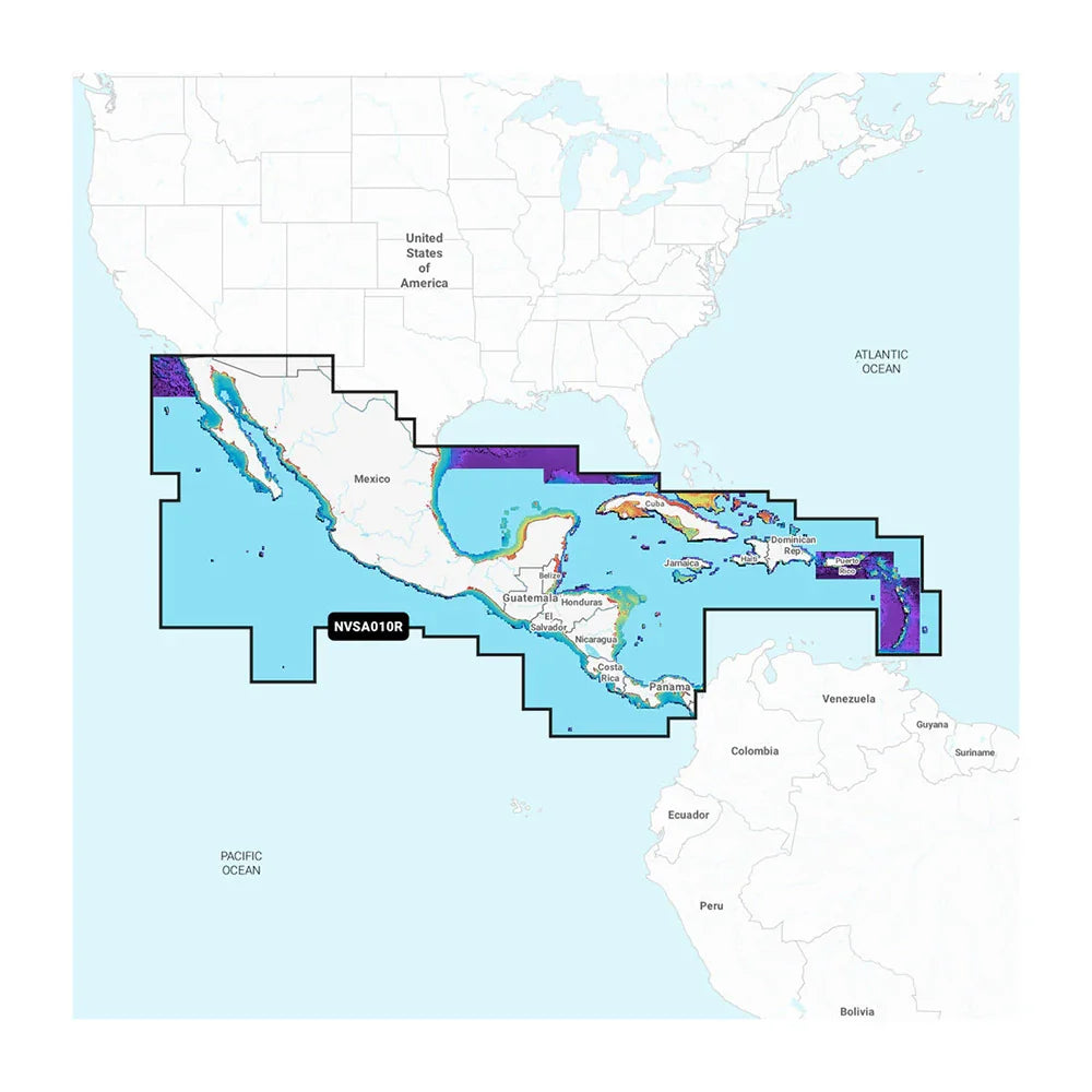Garmin Navionics Vision+ NVSA010R Central America Caribbean [010-C1451-00] - Green Vista Living