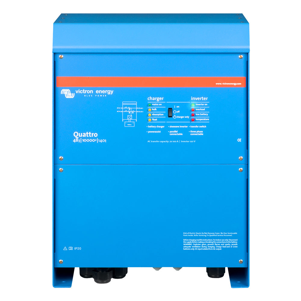Victron Quattro 48/10000 140-100/100 120V VE.Bus UL-Listed [QUA483100102] Victron Energy