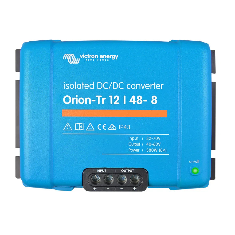 Victron Energy blue Orion-Tr 12/48-8 isolated DC/DC converter with input and output ports