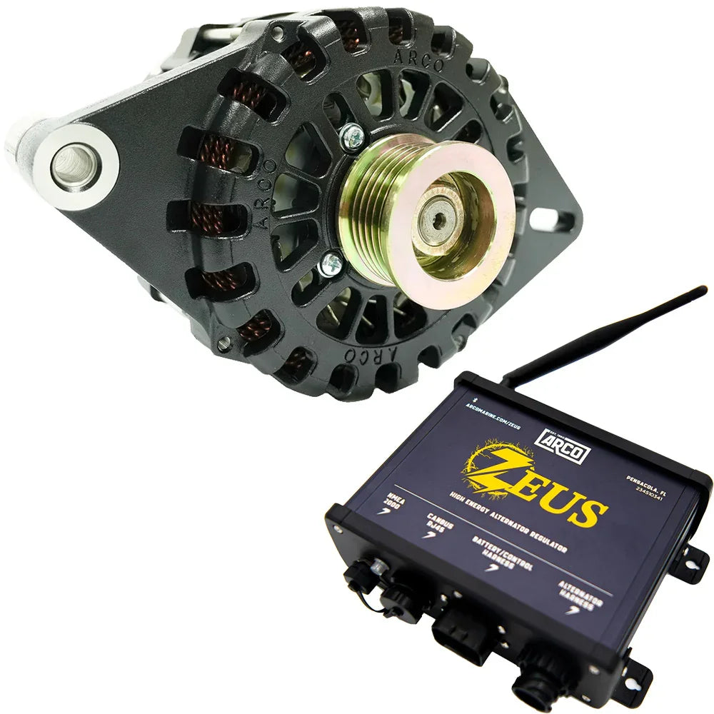 ARCO Zeus A275L 1"-2" Single Foot Alternator w/Isolated Ground, Terminal Block  Zeus High-Energy Alternator Regulator [4028-AZ1000] ARCO Zeus