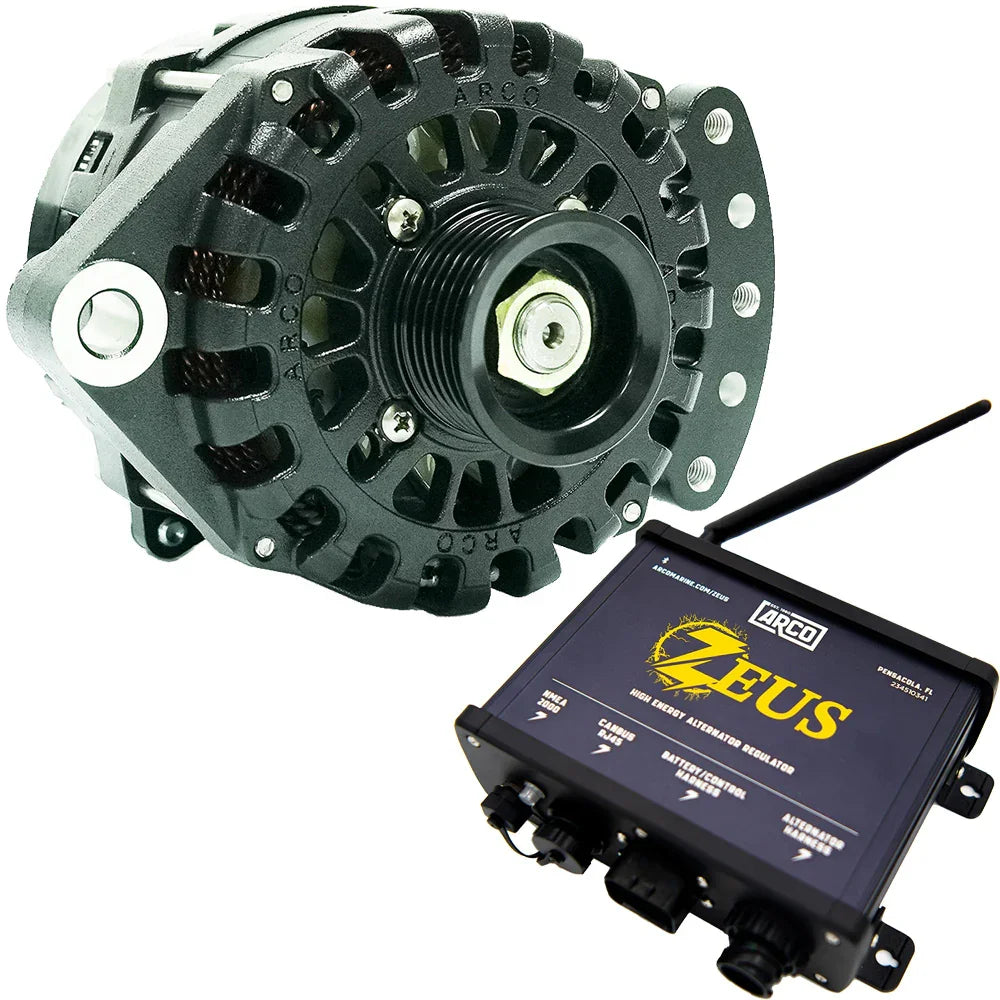 ARCO Zeus A225S 1"-2" Single Foot Alternator w/Isolated Ground, Regulator  Zeus High-Energy Alternator Regulator [4016-AZ1000] ARCO Zeus