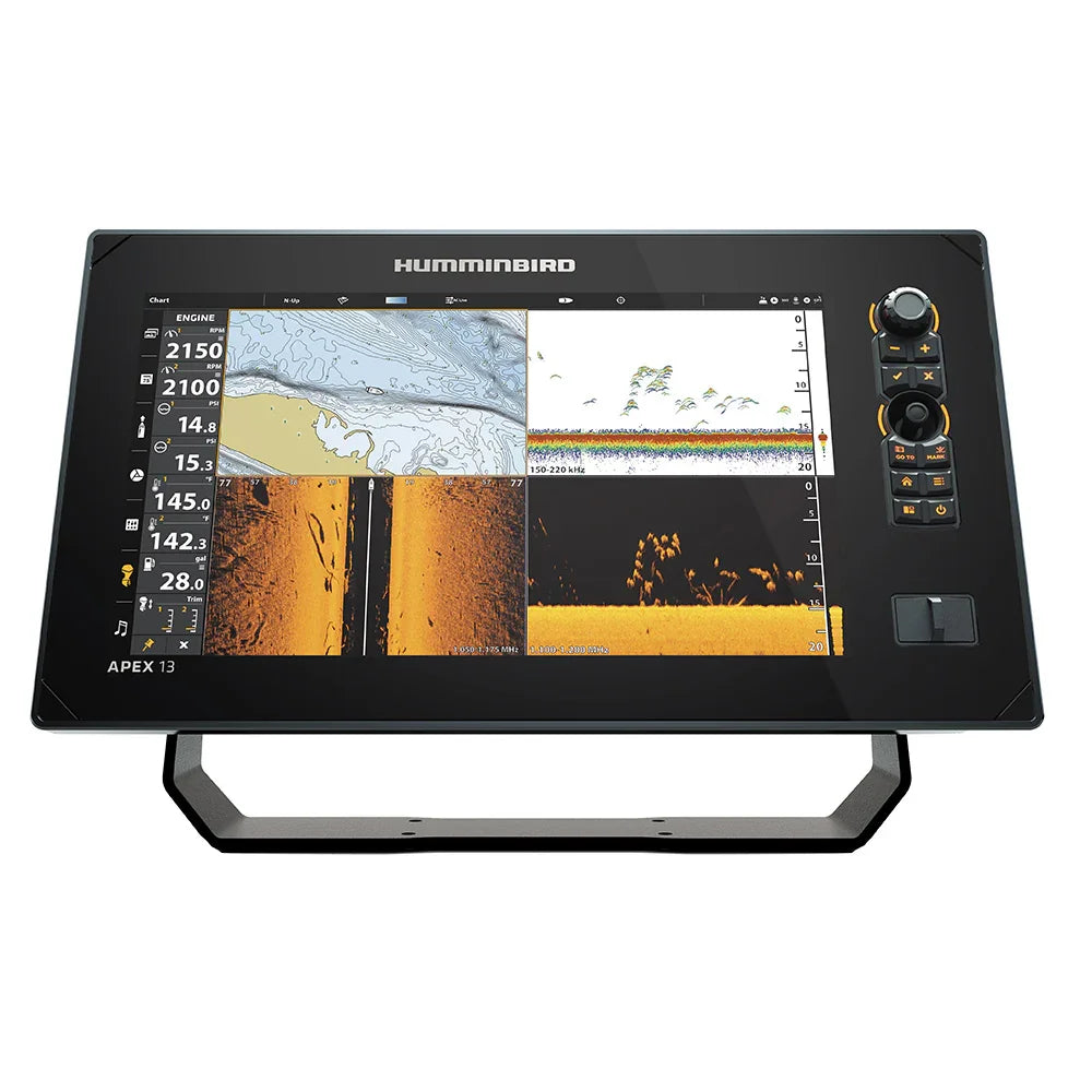 Humminbird APEX 13 VX MSI+ Chartplotter/Fishfinder w/Transom Mount Transducer [411470-1VX] - Green Vista Living