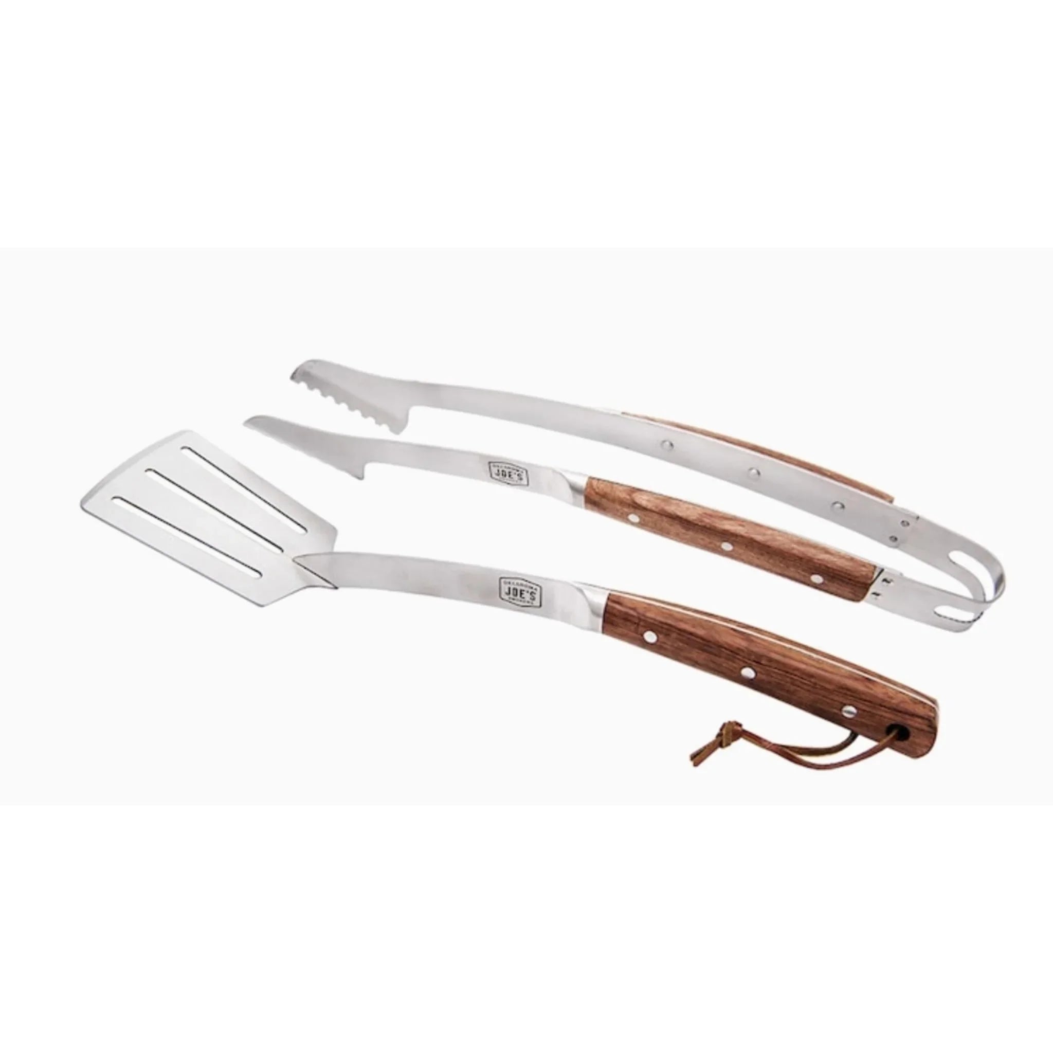 WPPO Oklahoma Joe BBQ Grill 2 Piece Rosewood Tool Set With Tongs and Spatula - Green Vista Living