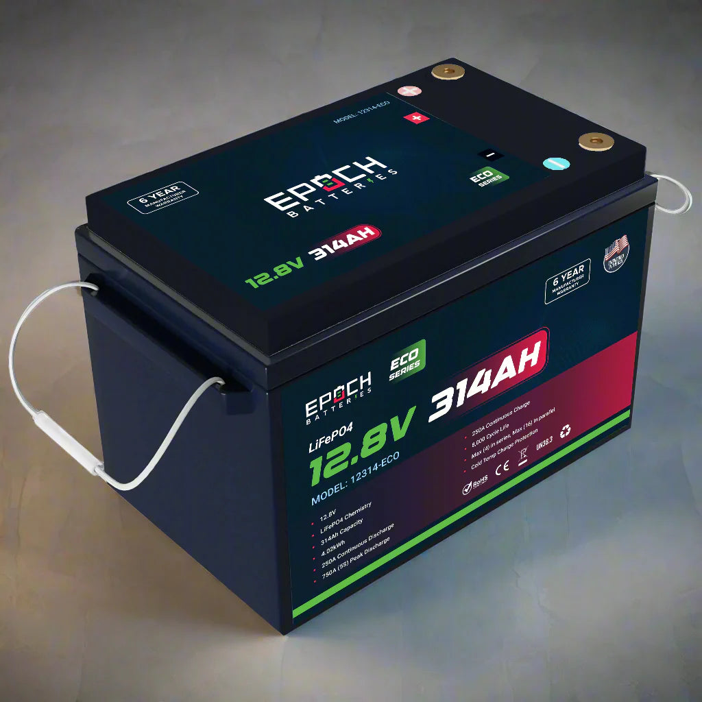 Epoch Batteries 12V 100Ah (1.28kWh) - Eco Series LiFePO4 Battery Epoch Batteries