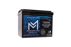 12V 120Ah Slim Bluetooth Lithium Deep Cycle Marine Battery MML-12120SB (w/ bluetooth) - Green Vista Living