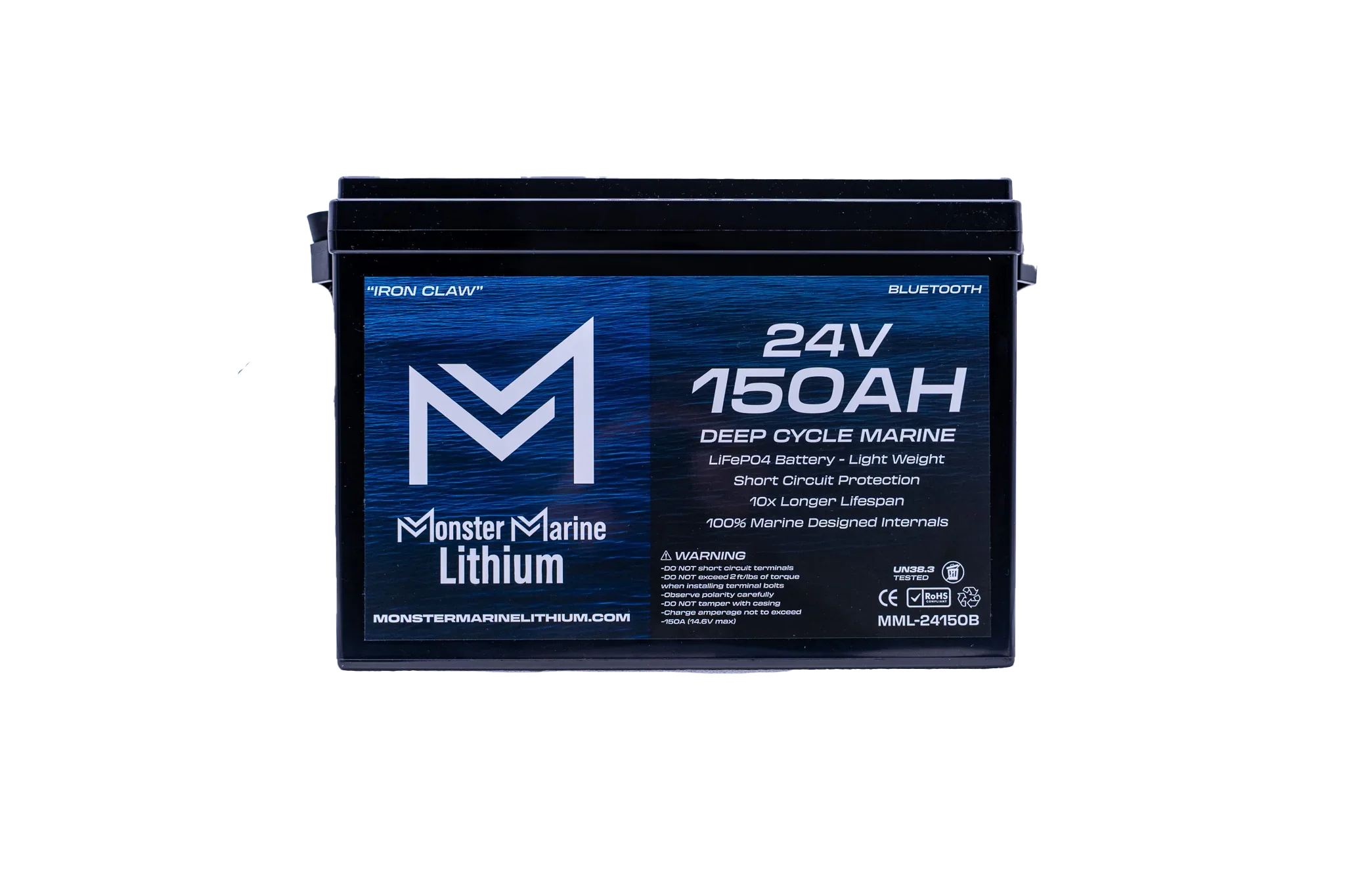 24v 150ah Lithium Marine Trolling Motor Battery "IRON CLAW" - Bluetooth - Green Vista Living
