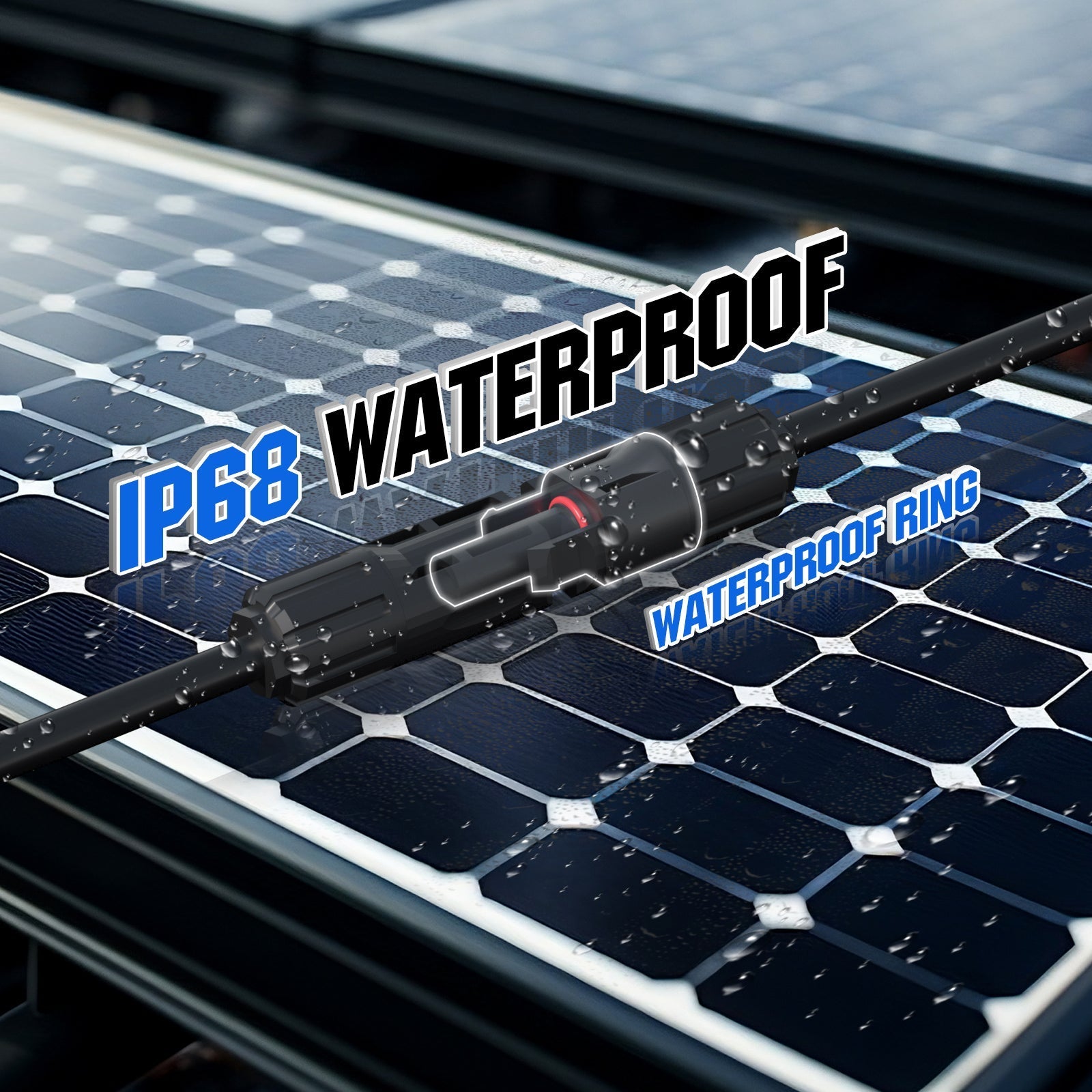12AWG 1 Pair Solar MC4 Y Parallel Branch Connectors MFF&FMM Pair - Green Vista Living