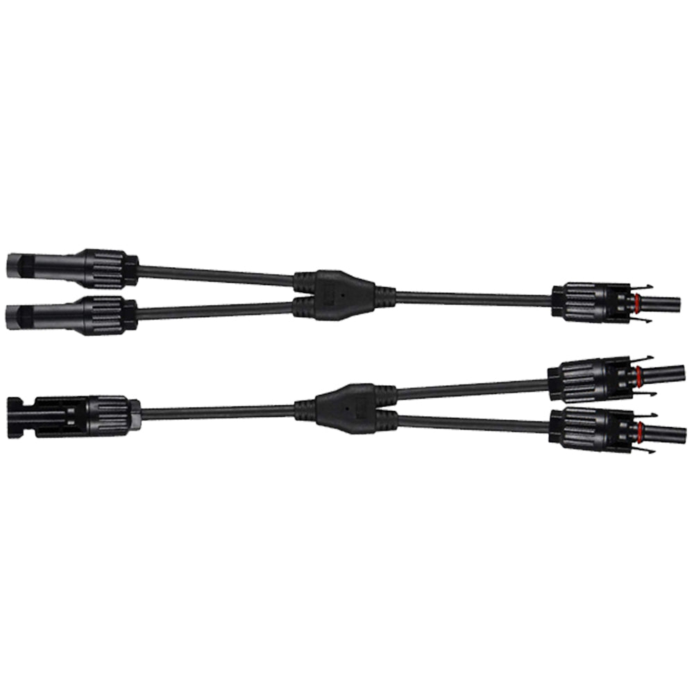 12AWG 1 Pair Solar MC4 Y Parallel Branch Connectors MFF&FMM Pair - Green Vista Living