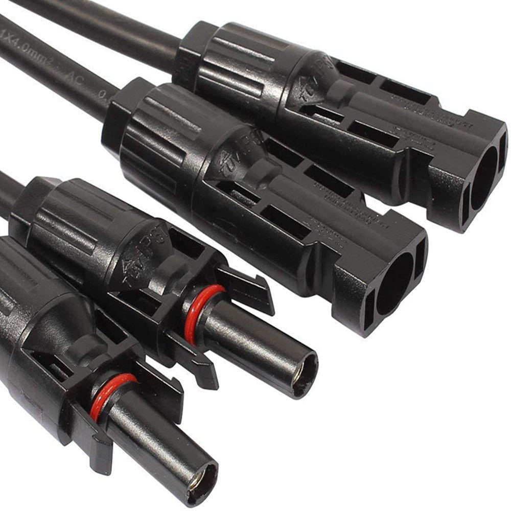 12AWG 1 Pair Solar MC4 Y Parallel Branch Connectors MFF&FMM Pair - Green Vista Living