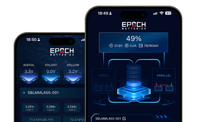 Epoch Battery 12V 460Ah V2 Elite Series - Heated & Bluetooth & Victron Comms LiFePO4 Battery
