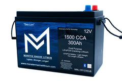 1500 CCA 300AH Dual Purpose Cranking Lithium Bluetooth "Sea Lion" - Green Vista Living