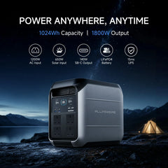 ALLPOWERS 1800W Solar Generator P1800 1024Wh with 600W Solar Panel