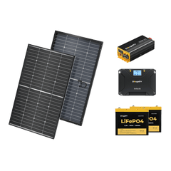 BougeRV 12V 400 Watt Rigid Solar System Kit