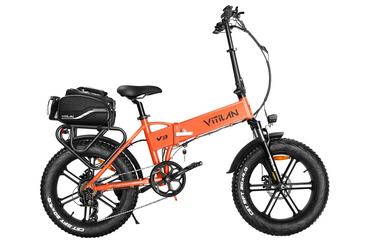 Vitilan V3 2.0 Folding Fat Tires Adult All Terrain Electric Bike Vitilan