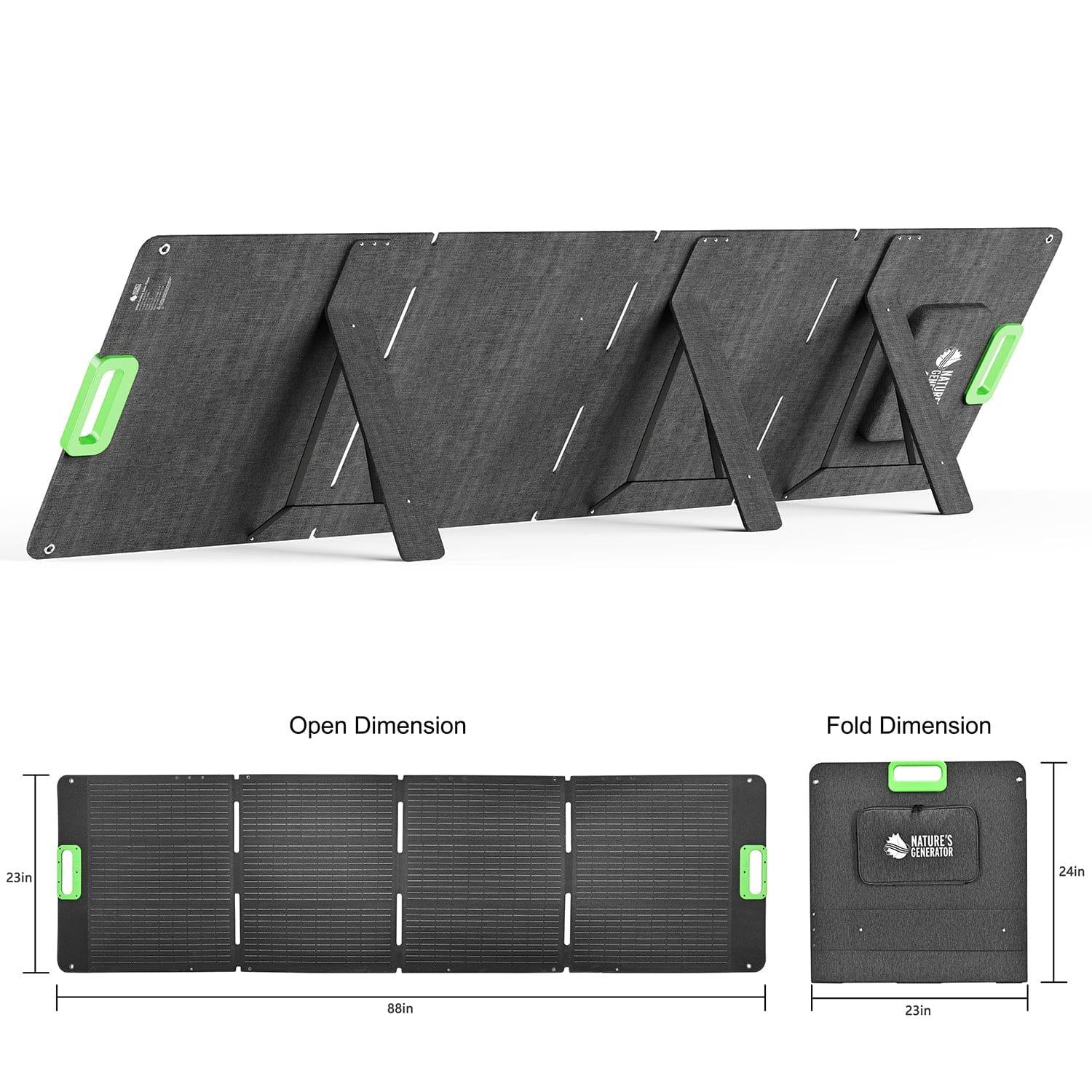 Nature's Generator Lithium 6000 with Solar Panel - Green Vista Living