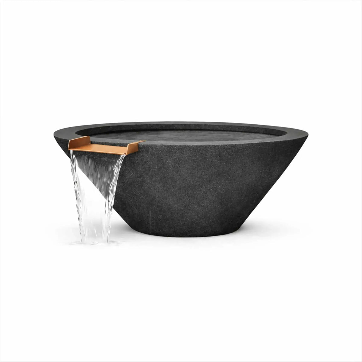 Flame Havens 24" Round GFRC Concrete Cone Style Water Only Bowl by Flame Havens Serenity Series