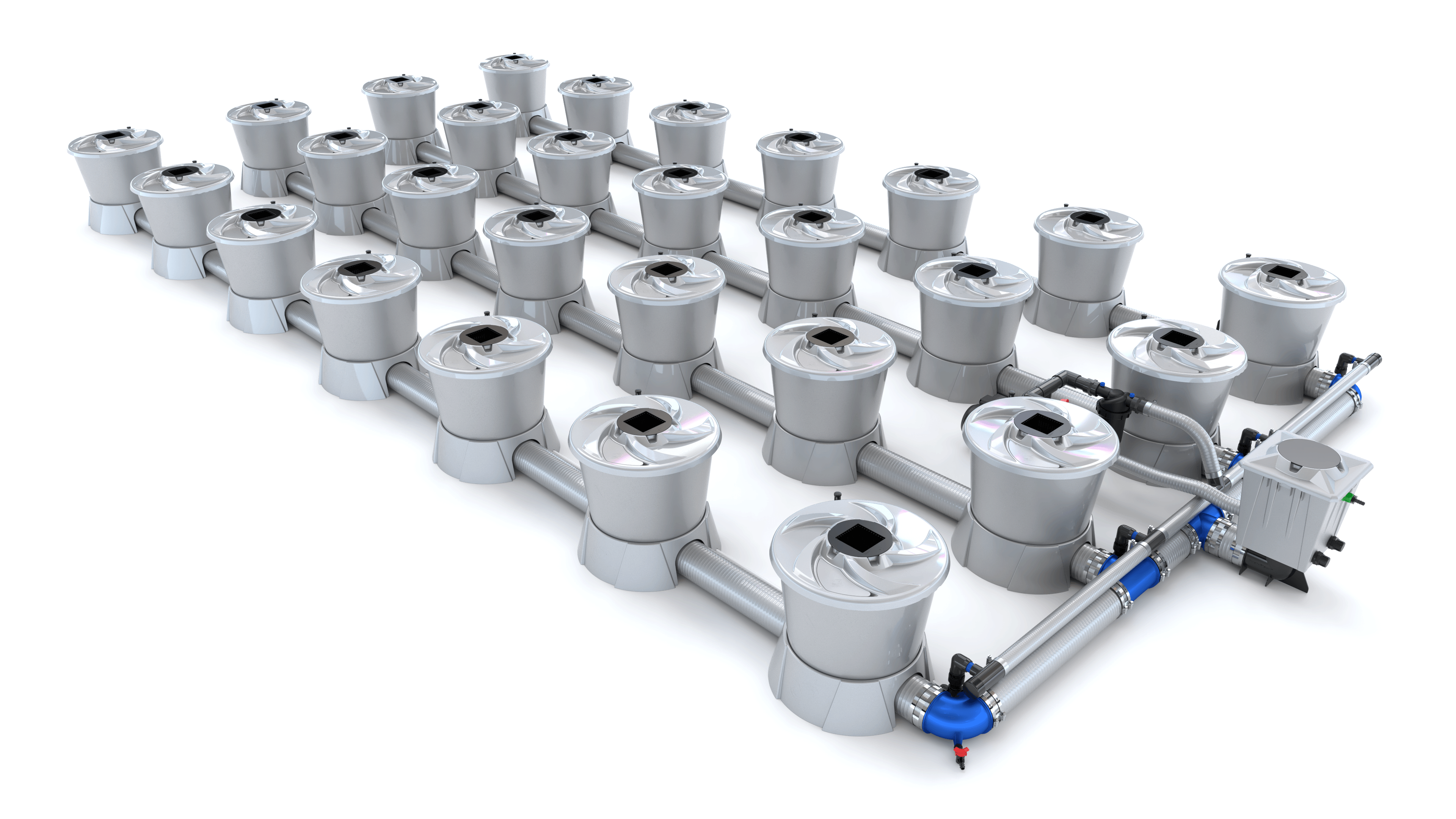 V-SYSTEM 28 Pot 4 Row Kit - Green Vista Living
