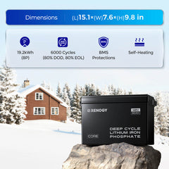 48V 50Ah Smart Lithium Iron Phosphate Battery w/Self-heating - Green Vista Living