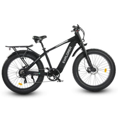 Ecotric Explorer 26 inches 48V Fat Tire Electric Bike with Rear Rack - Green Vista Living