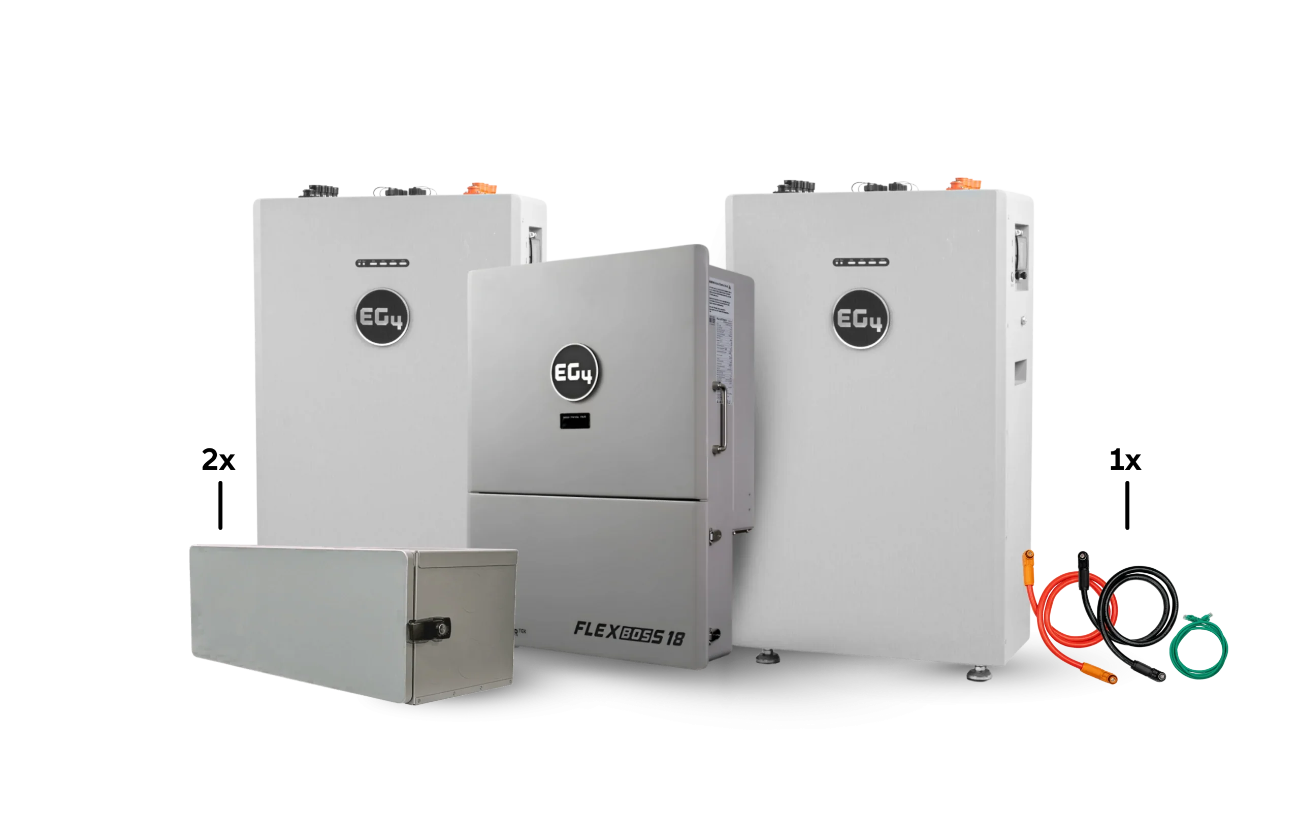 EG4 Hybrid Power Kit | 13kW 120/240V Output 48VDC - 32kWh System Bundle | 1 x EG4 FlexBoss18 Hybrid Inverter + 2 x EG4 All-Weather 314Ah Battery - Green Vista Living