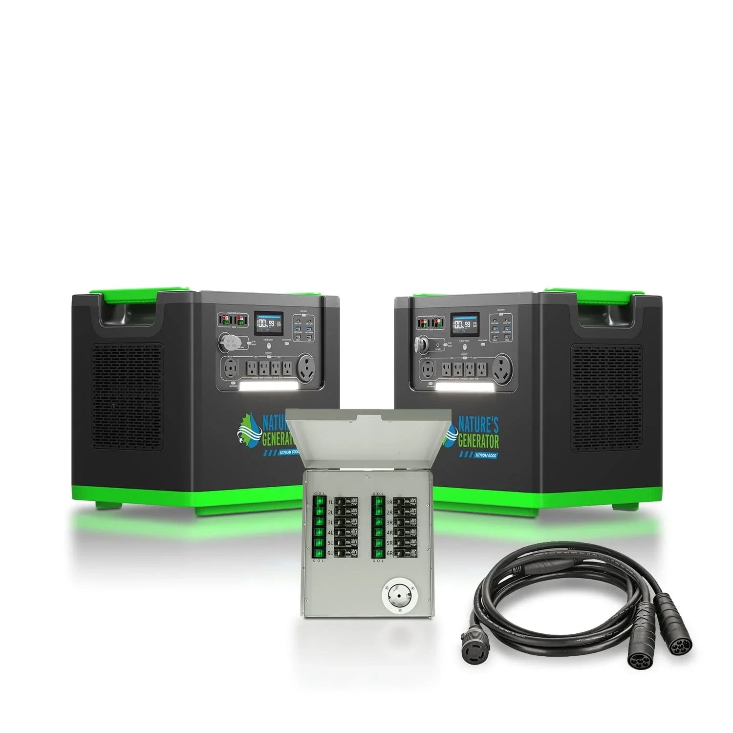 Nature's Generator Lithium 6000 and Transfer Switch - Green Vista Living