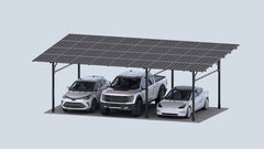 Chiko USA Premier Residential Steel Carport | Black | Solar Pergola | Solar Gazebo - Green Vista Living