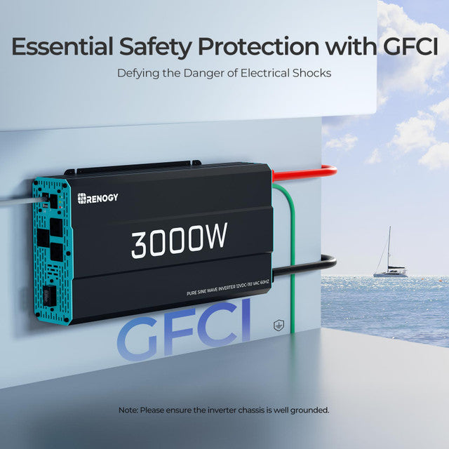 Renogy 3000W 12V Pure Sine Wave Inverter - Green Vista Living