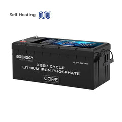 Renogy Core - Renogy 12V 300Ah Deep Cycle Lithium Iron Phosphate Battery w/Self-Heating