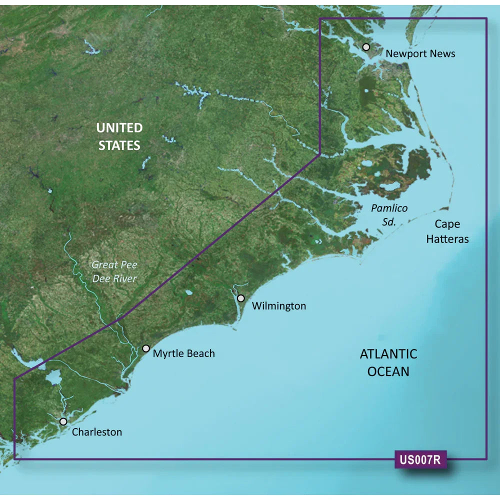 Garmin BlueChart g3 Vision HD - VUS007R - Norfolk - Charleston - microSD/SD [010-C0708-00] Garmin