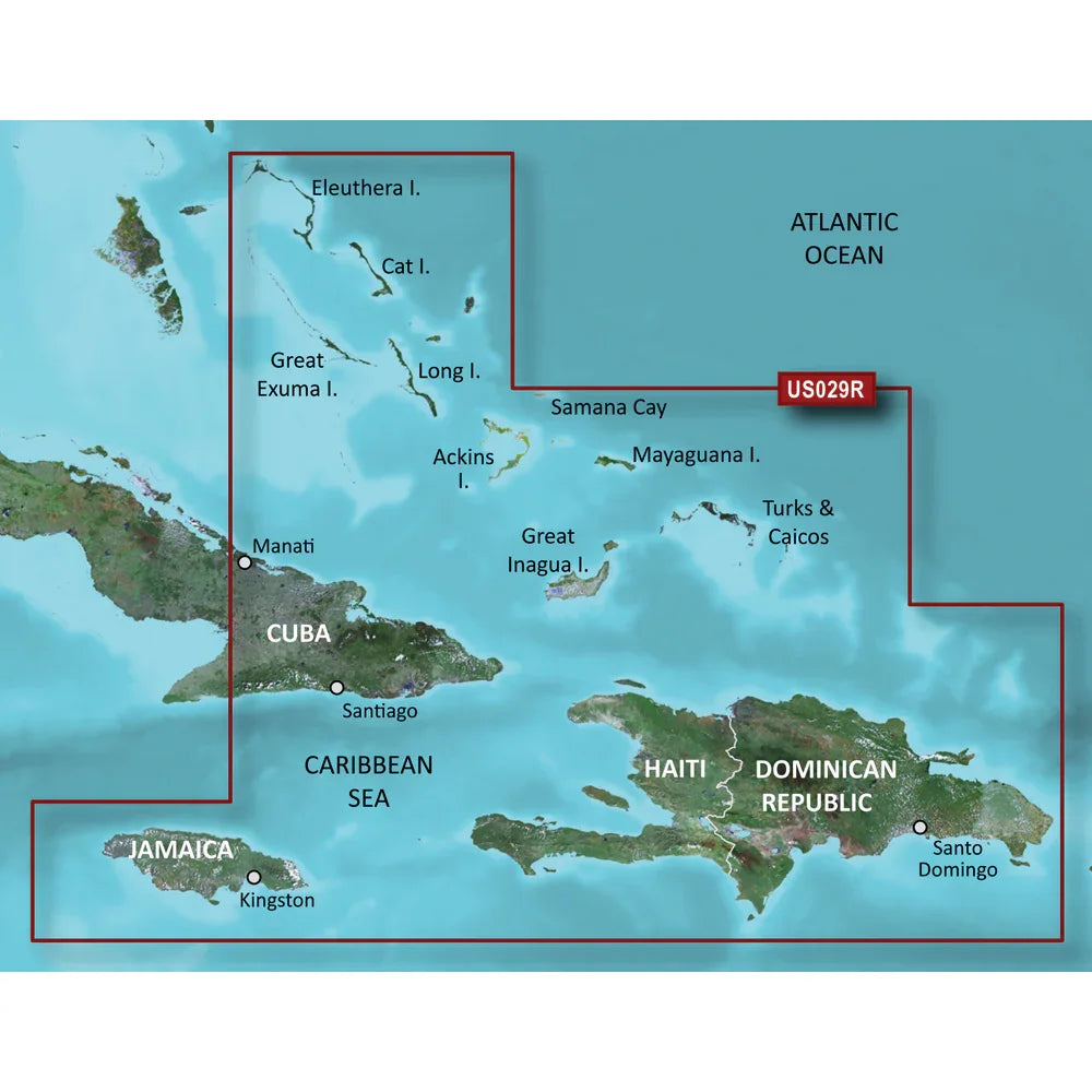 Garmin BlueChart g3 Vision HD - VUS029R - Southern Bahamas - microSD/SD [010-C0730-00] Garmin