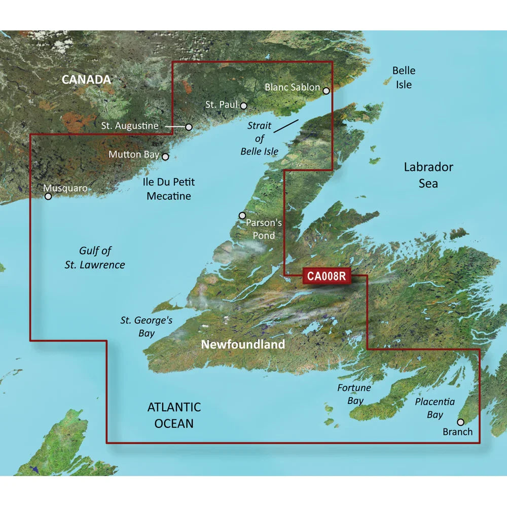 Garmin BlueChart g3 Vision HD - VCA008R - Newfoundland West - microSD/SD [010-C0694-00] Garmin