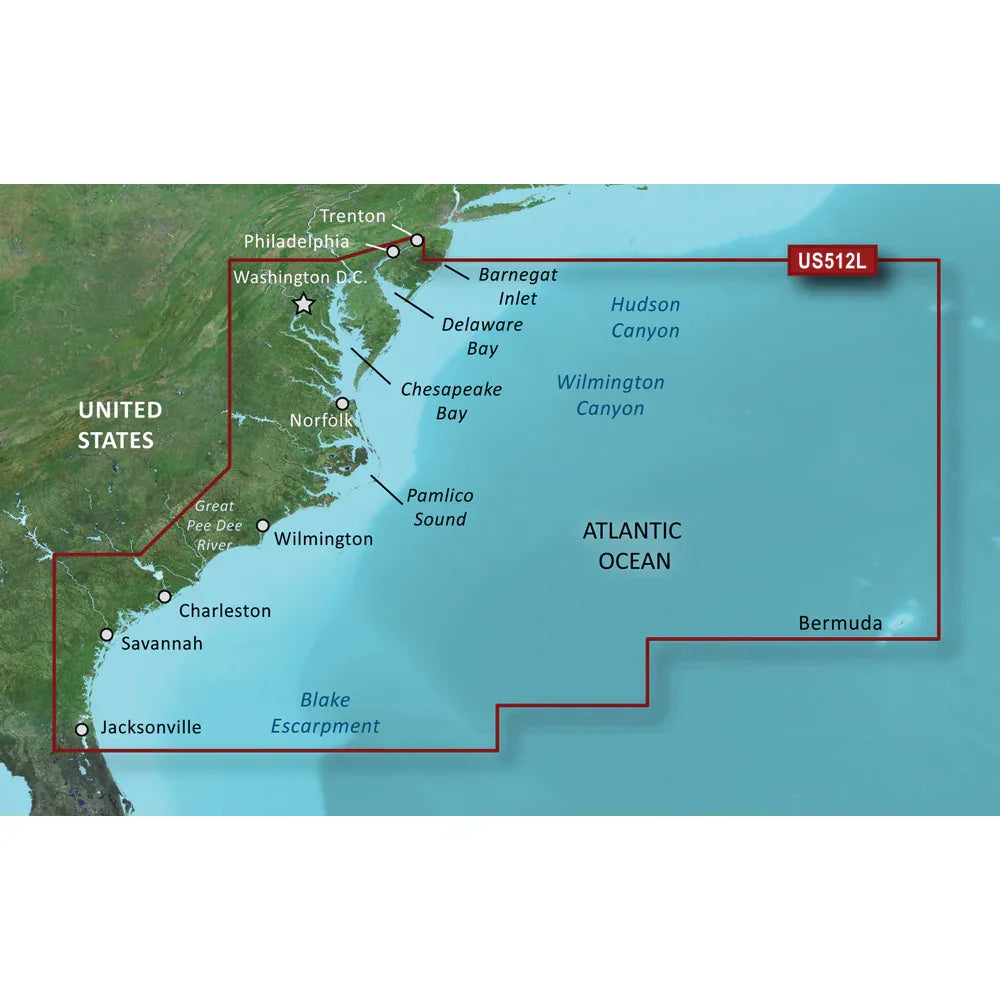 Garmin BlueChart g3 Vision HD - VUS512L - Mid-Atlantic - microSD/SD [010-C0741-00] - Green Vista Living