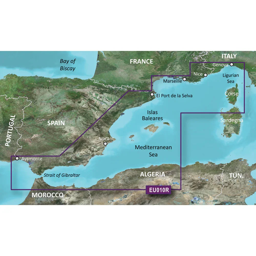 Garmin BlueChart g3 Vision HD - VEU010R - Spain, Mediterranean Coast - microSD/SD [010-C0768-00] Garmin