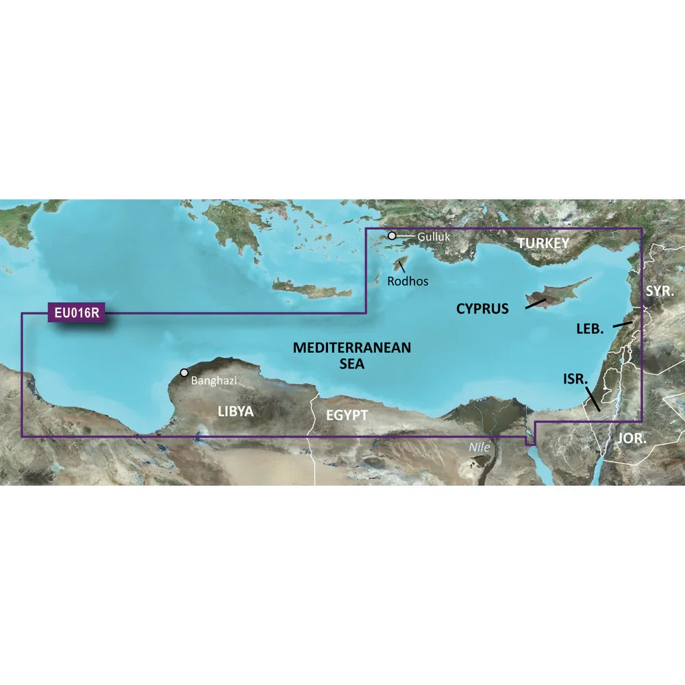 Garmin BlueChart g3 Vision HD - VEU016R - Mediterranean Southeast - microSD/SD [010-C0774-00] Garmin