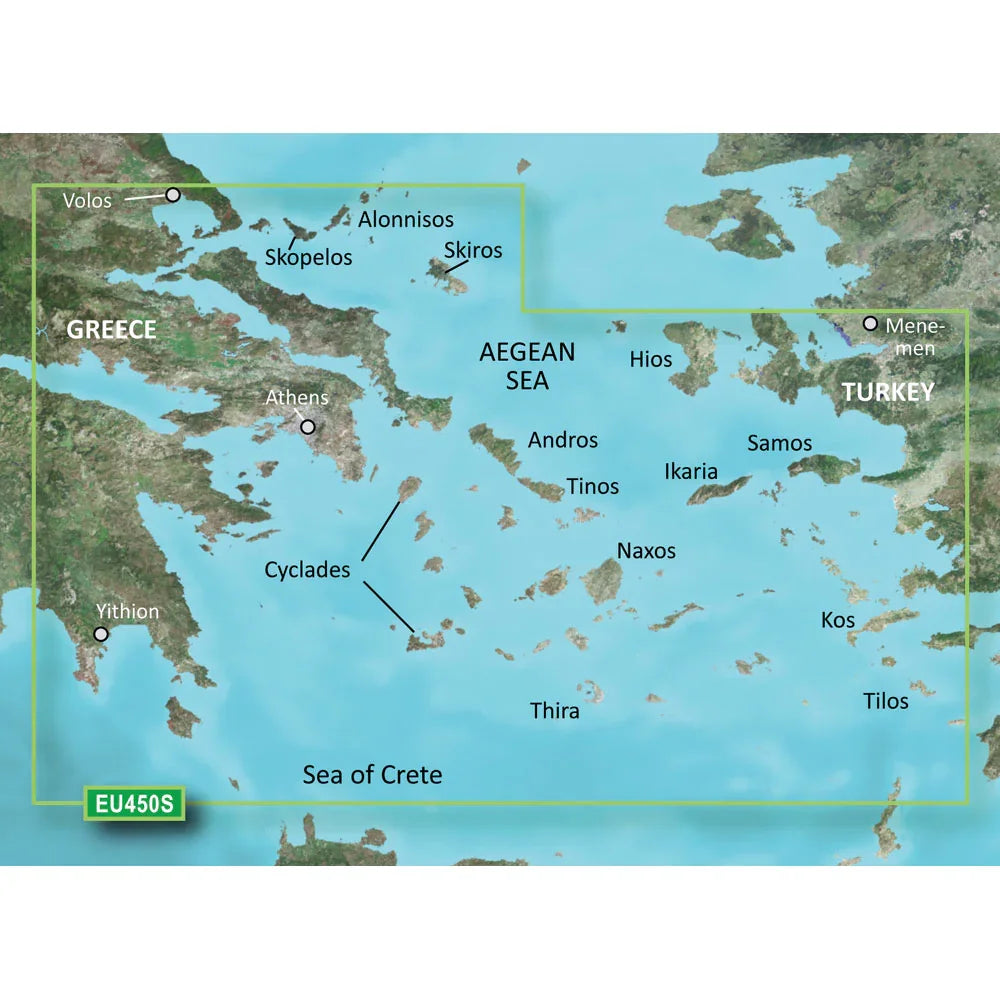 Garmin BlueChart g3 Vision HD - VEU450S - Athens  Cyclades - microSD/SD [010-C0794-00] Garmin