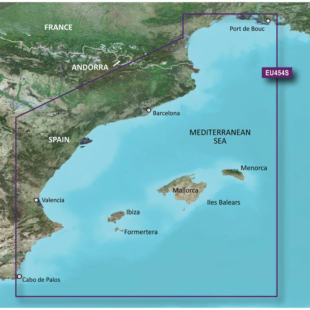 Garmin BlueChart g3 Vision HD - VEU454S - Barcelona  Valencia - microSD/SD [010-C0798-00] Garmin