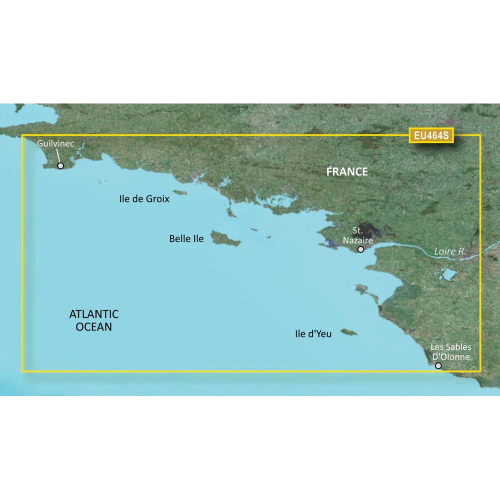 Garmin BlueChart g3 Vision HD - VEU464S - Penmarch to Les Sables dOlonne - microSD/SD [010-C0808-00] Garmin