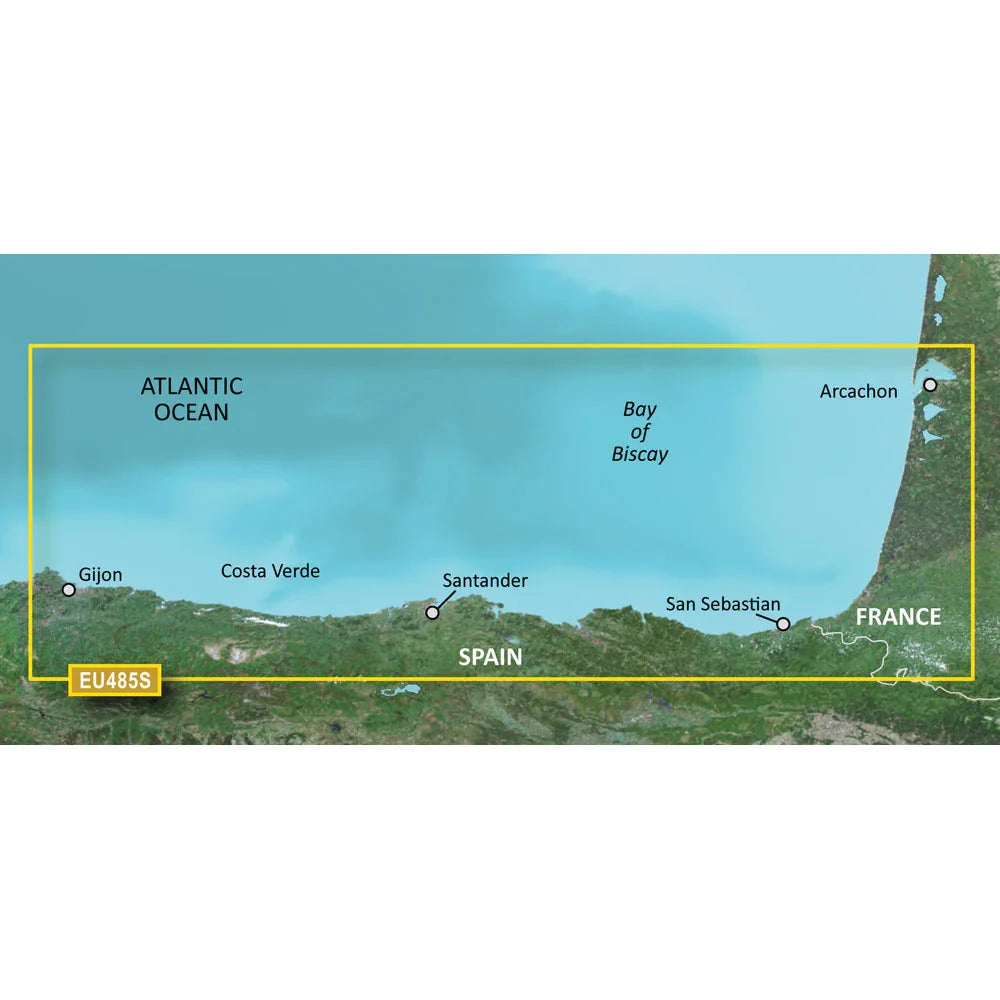 Garmin BlueChart g3 Vision HD - VEU485S - Fuenterrabia to Gijon - microSD/SD [010-C0829-00] Garmin