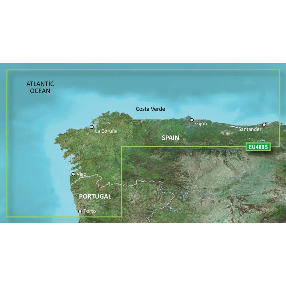 Garmin BlueChart g3 Vision HD - VEU486S - Galicia  Asturias - microSD/SD [010-C0830-00] Garmin