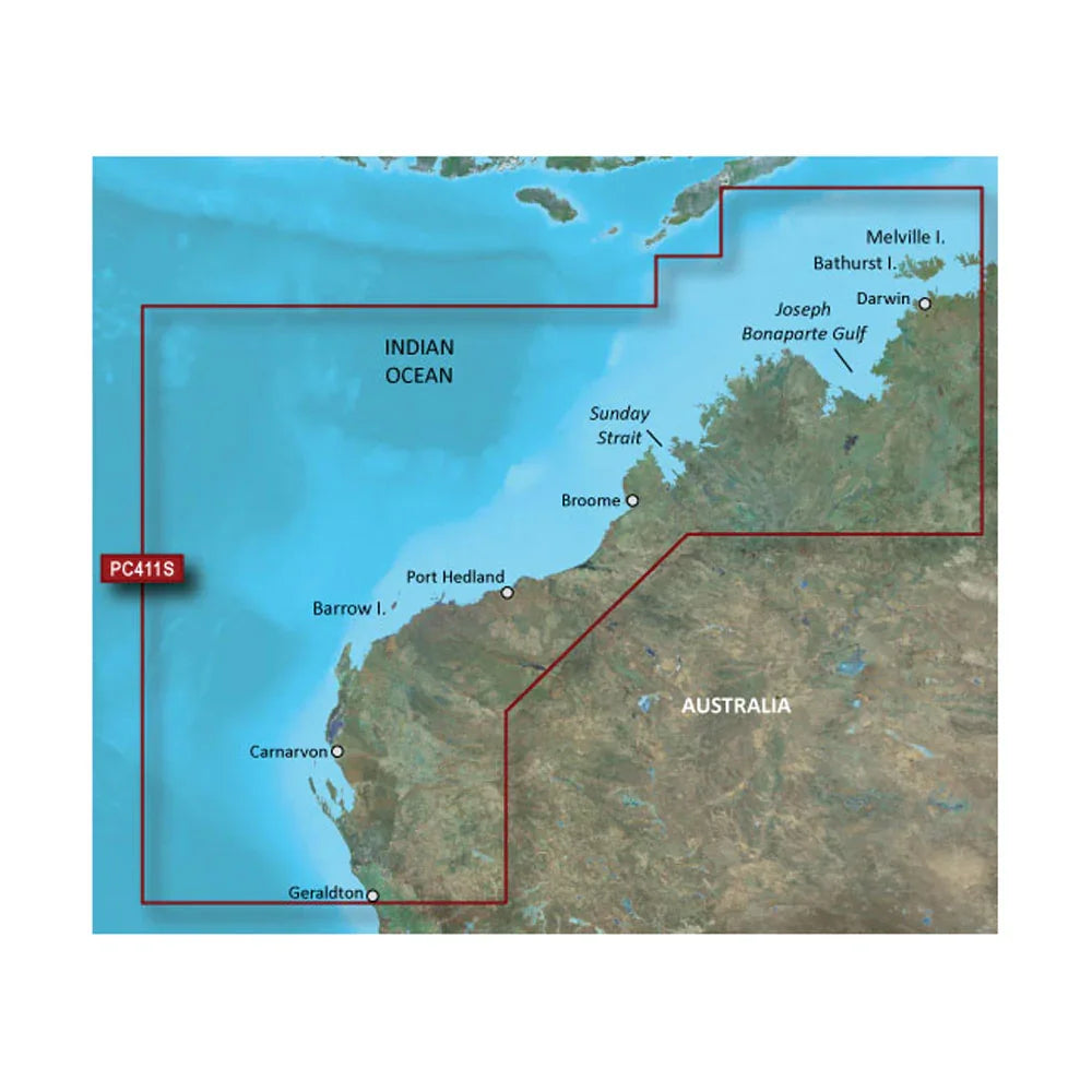 Garmin BlueChart g3 Vision HD - VPC411S - Geraldton - Darwin - microSD/SD [010-C0869-00] Garmin