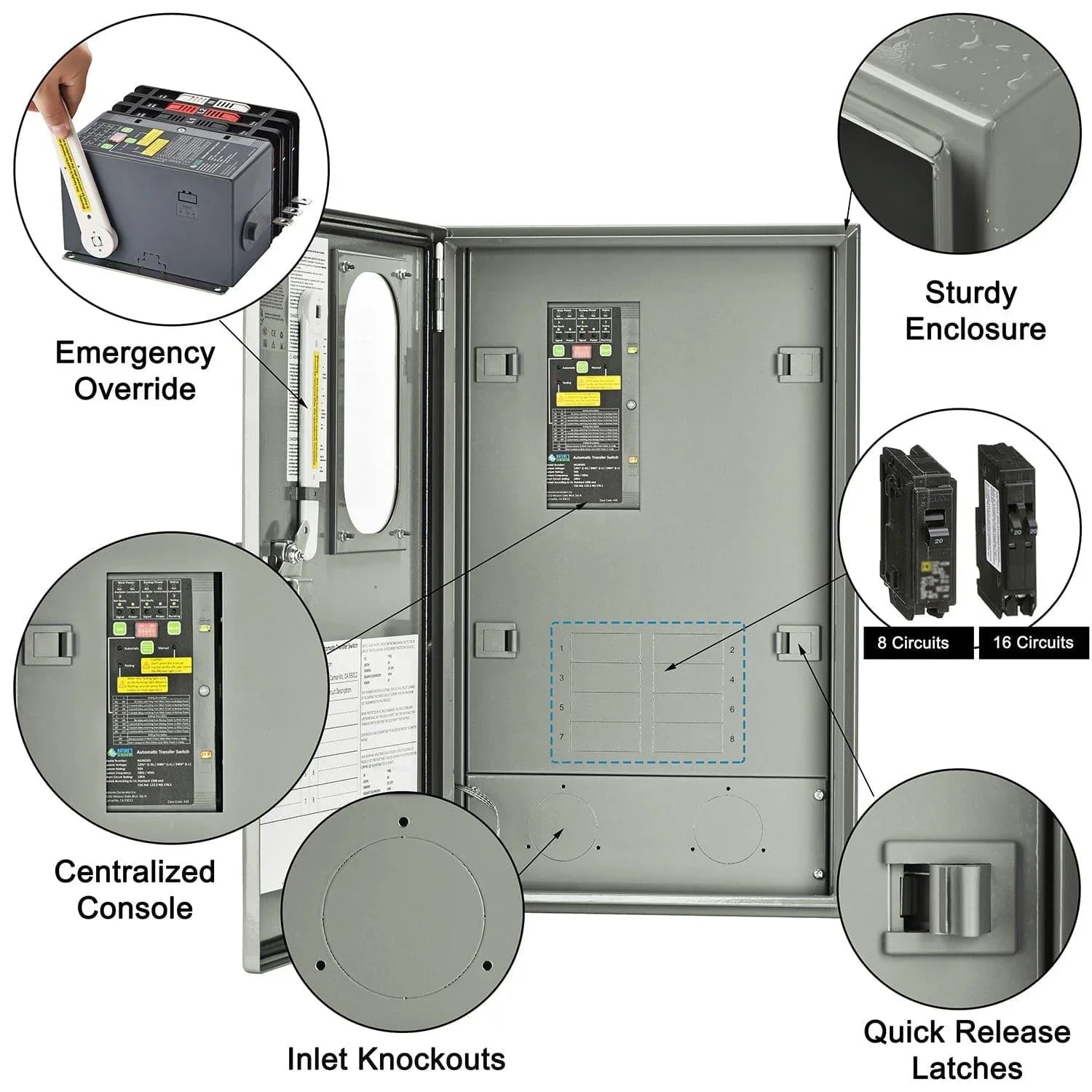Nature's Generator 30A Automatic Generator Transfer Switch - Green Vista Living