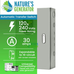 Nature's Generator 30A Automatic Generator Transfer Switch - Green Vista Living